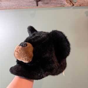 Black Bear Plush Hat
